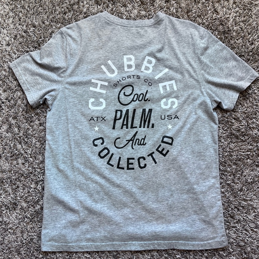 Chubbies Cool Palm And Collective T Shirt - Gray - Mens M